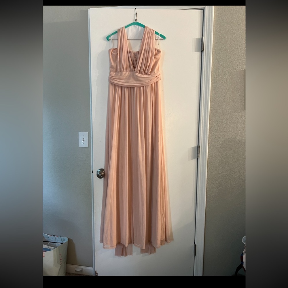 Lulus floor length blush size XL dress.